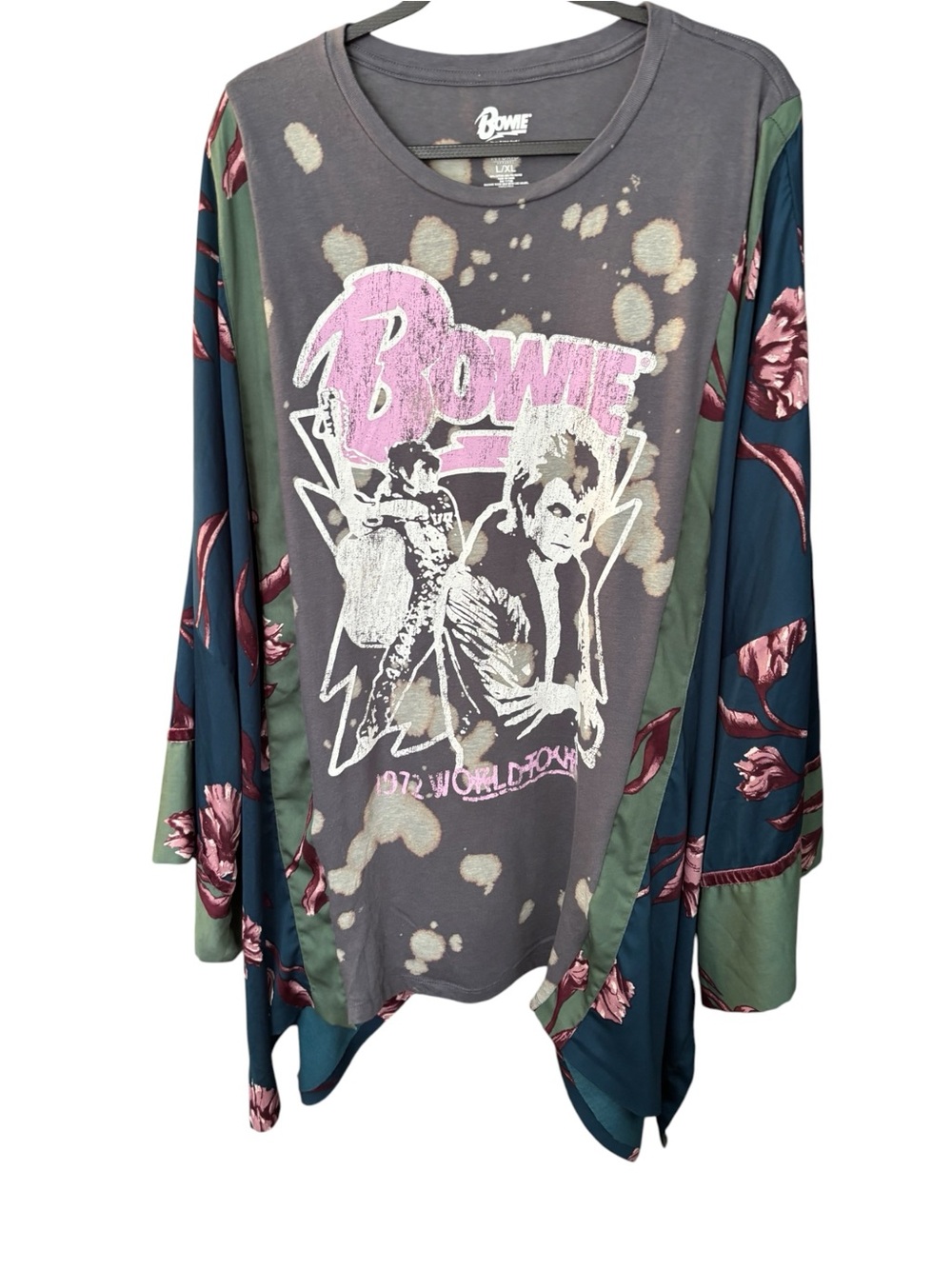 Bowie Charcoal and Pink Rocktop